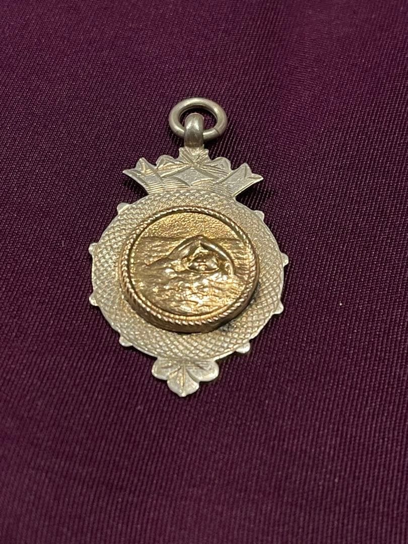 イギリス　アンティーク　スポーツ　シルバー　水泳 メダル STERLING