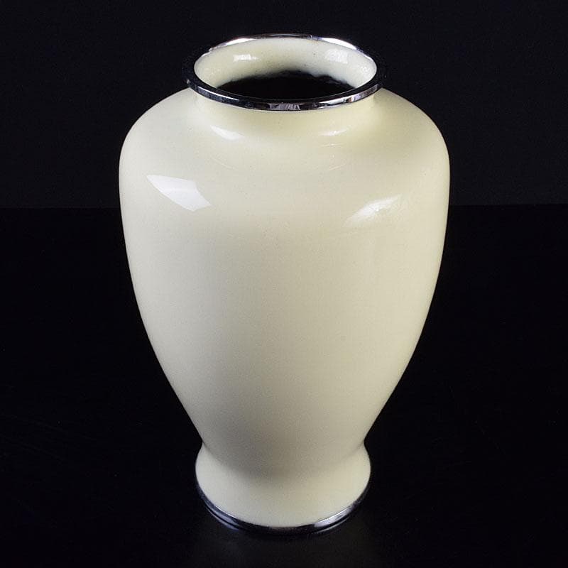 七宝焼　四君子文　花瓶　V　R9273