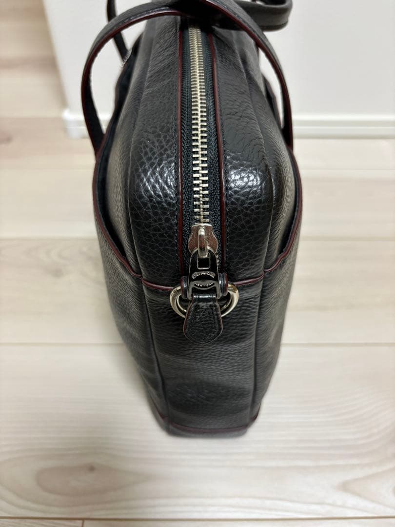 【美品】コーチ　ビジネスバッグ　2wayバッグ　ブラック