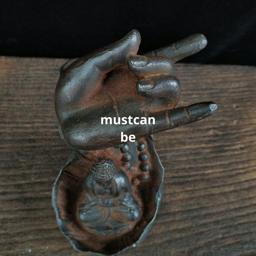 鉄器 如来仏像 倒流香 薫香炉 茶室 客間 装飾品 工芸品 置物