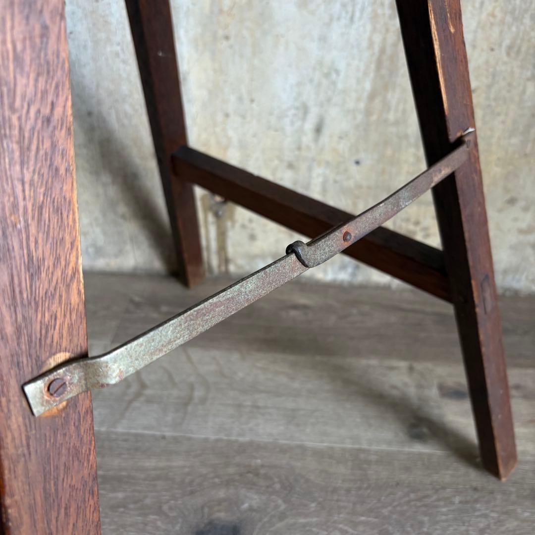 古道具　ヴィンテージ ラダー　脚立　無垢材　レトロ　アンティーク
