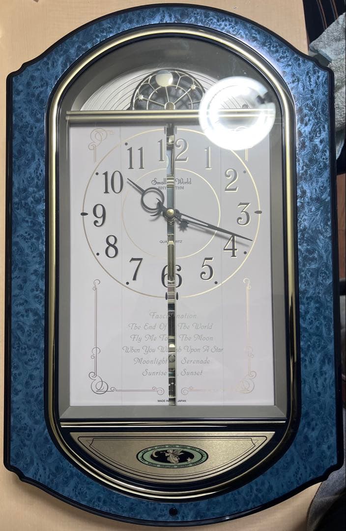 【美品】RHYTHM リズムからくり時計 4MH744RH スモールワールド