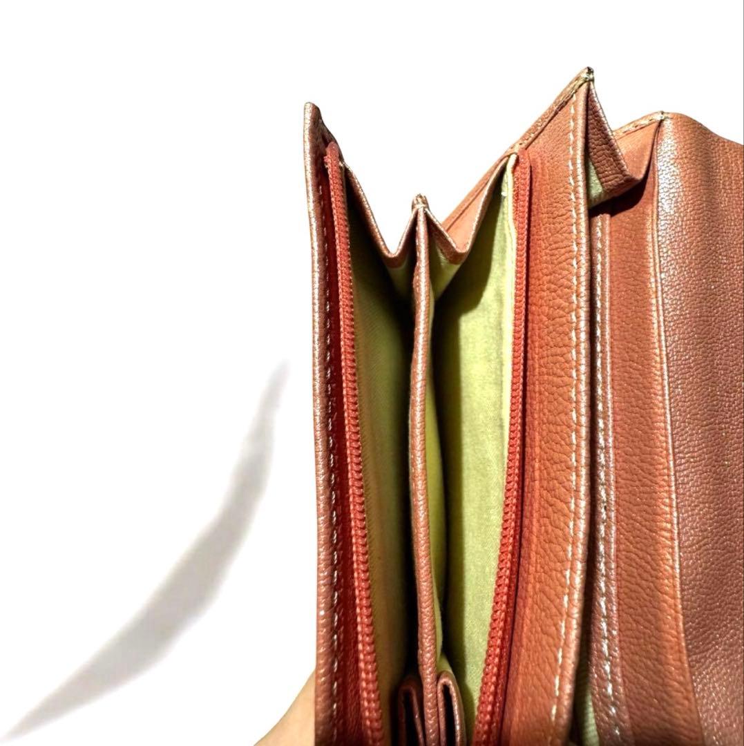 新品 KITAMURA キタムラ ピンク 桜色 ラメ レザー 折り財布