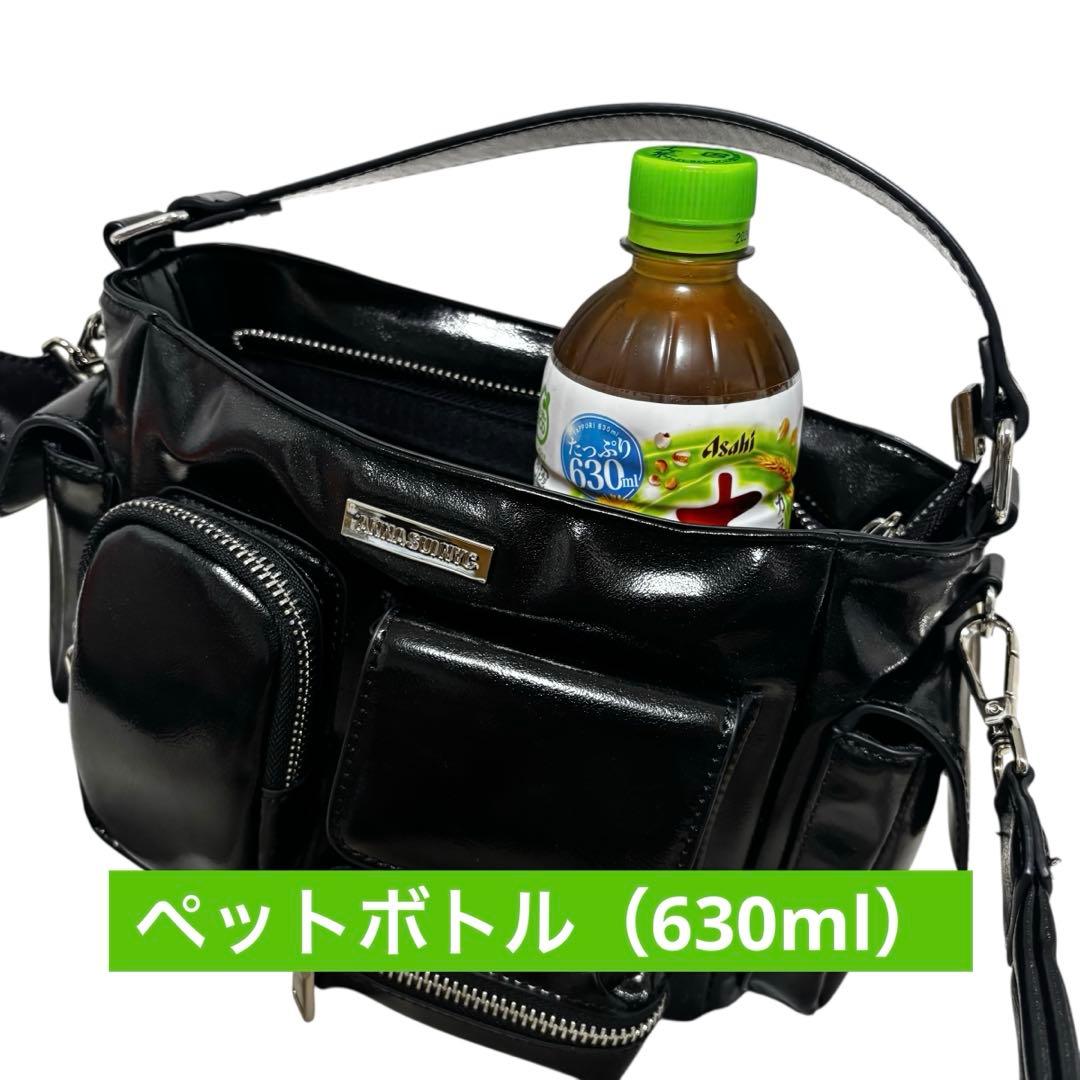 ANNA SUI NYC マルチポケットチビバッグ （メタリックブラック）