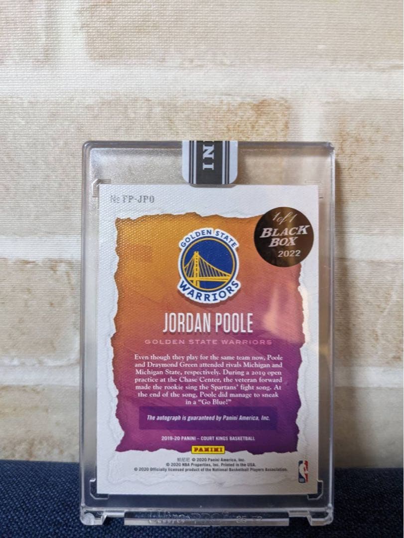 ジョーダンプール　超レア 1of1 ルーキー直書きサインカード　未開封