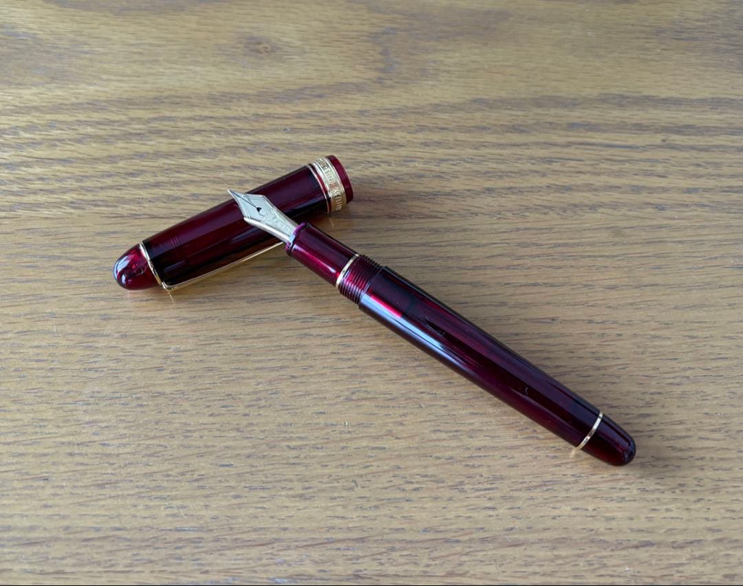 プラチナ 万年筆 センチュリー #3776 ブルゴーニュ EF
