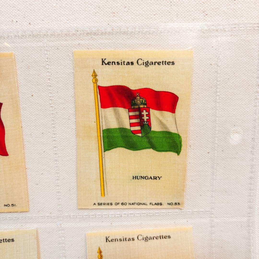 （F）国旗 シガレットカード 旗 シルク Kensitas イギリス 36枚