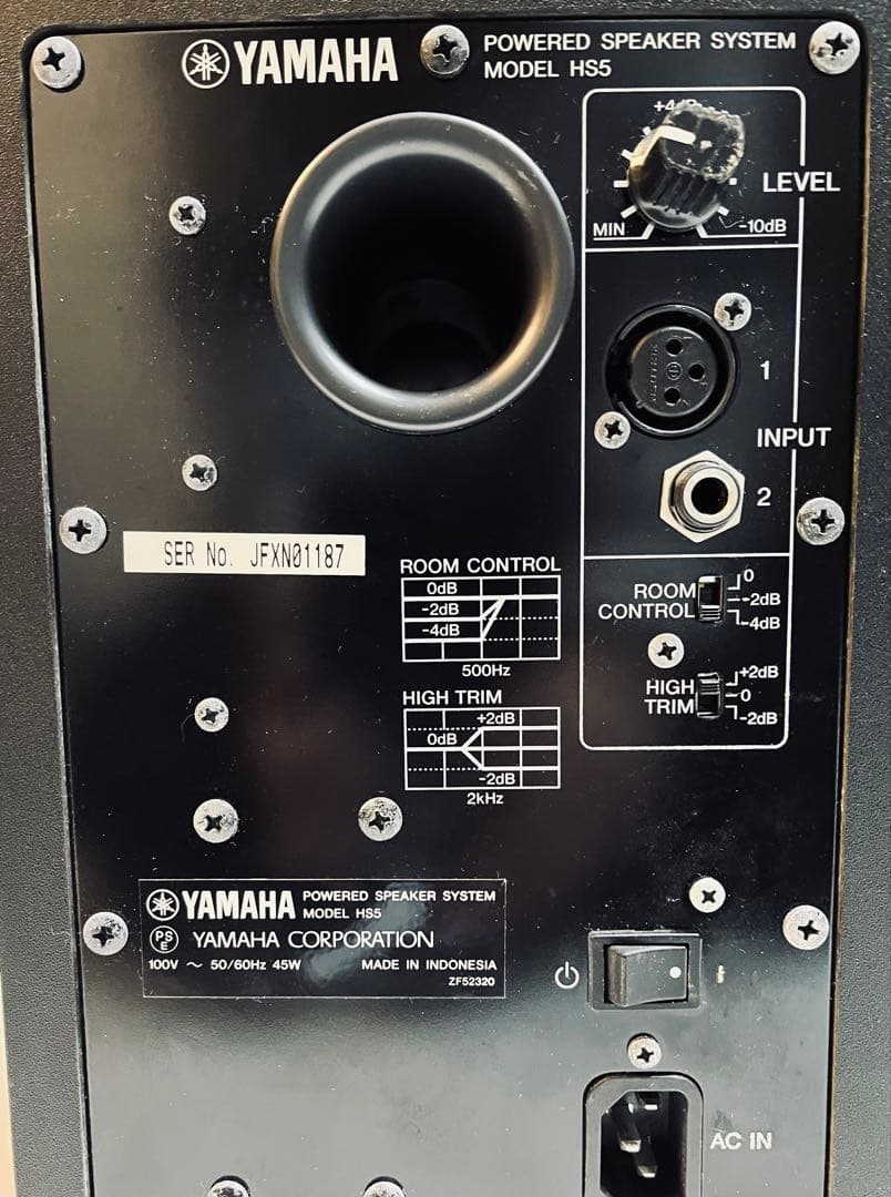 【動作品】YAMAHA パワードスタジオモニター　スピーカー　ペア