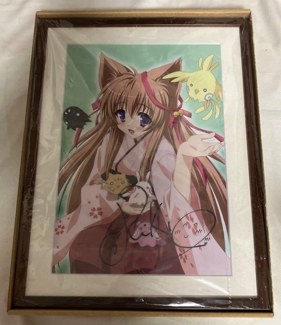 タユタマ 泉戸ましろ 直筆サイン入り 額装 複製原画 力丸乃りこ キャラアニ