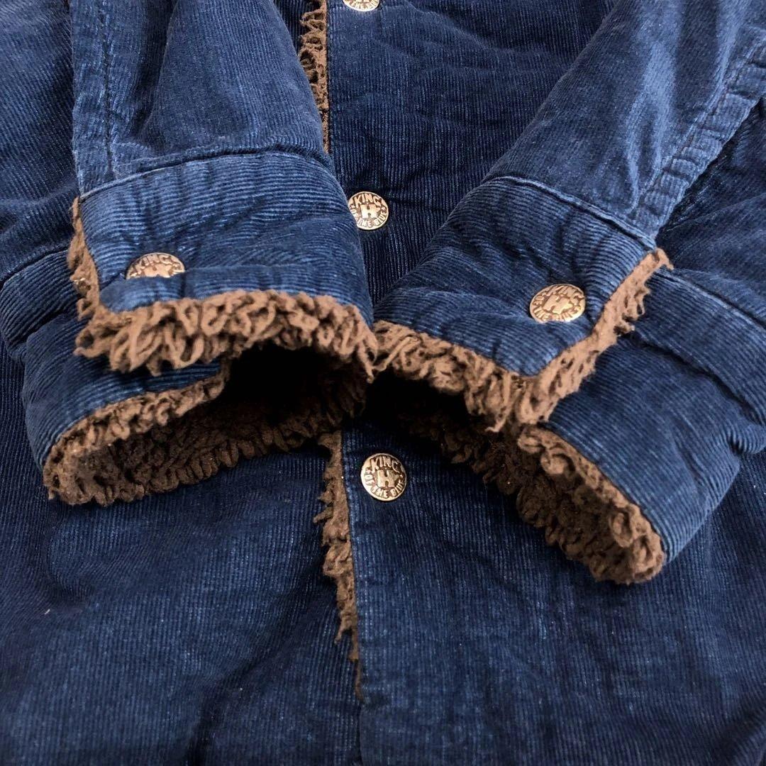 ハリウッドランチマーケットBLUE BLUE インディゴボアジャケットM