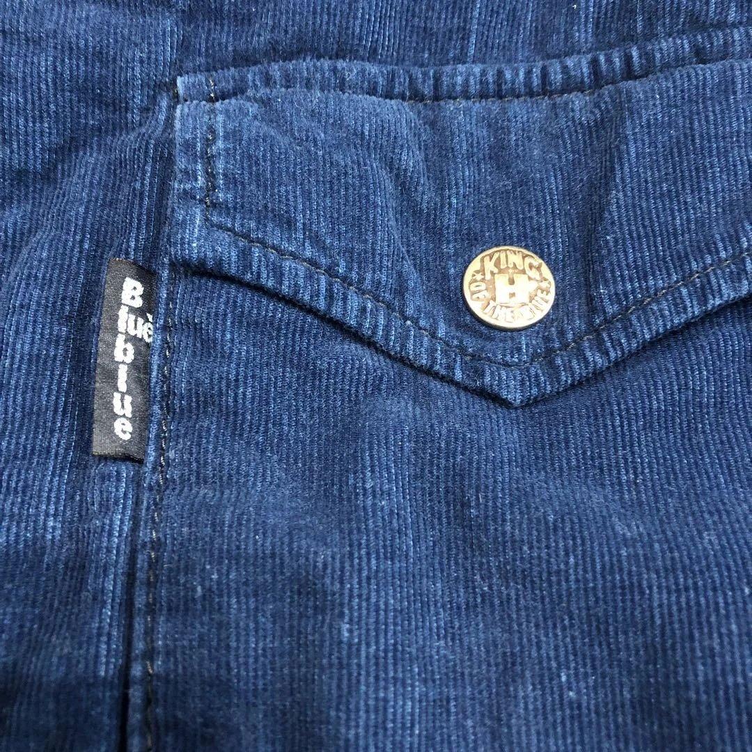 ハリウッドランチマーケットBLUE BLUE インディゴボアジャケットM