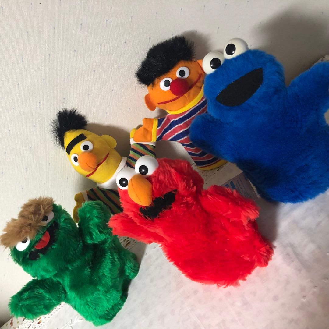 セサミストリート✴︎パペットぬいぐるみ 5体セット