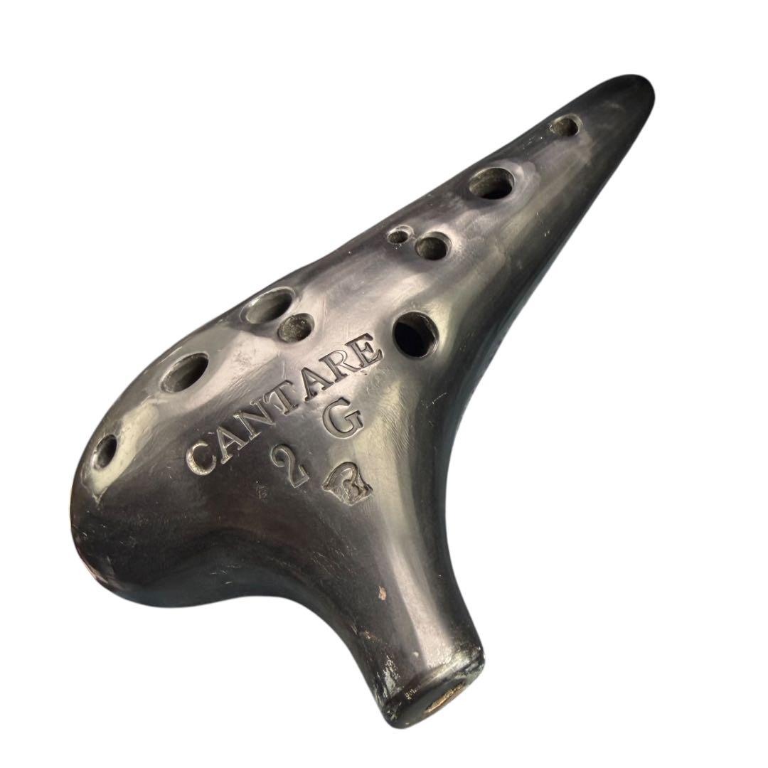 CANTARE オカリナ 2G アルトG管 黒陶器 一点物