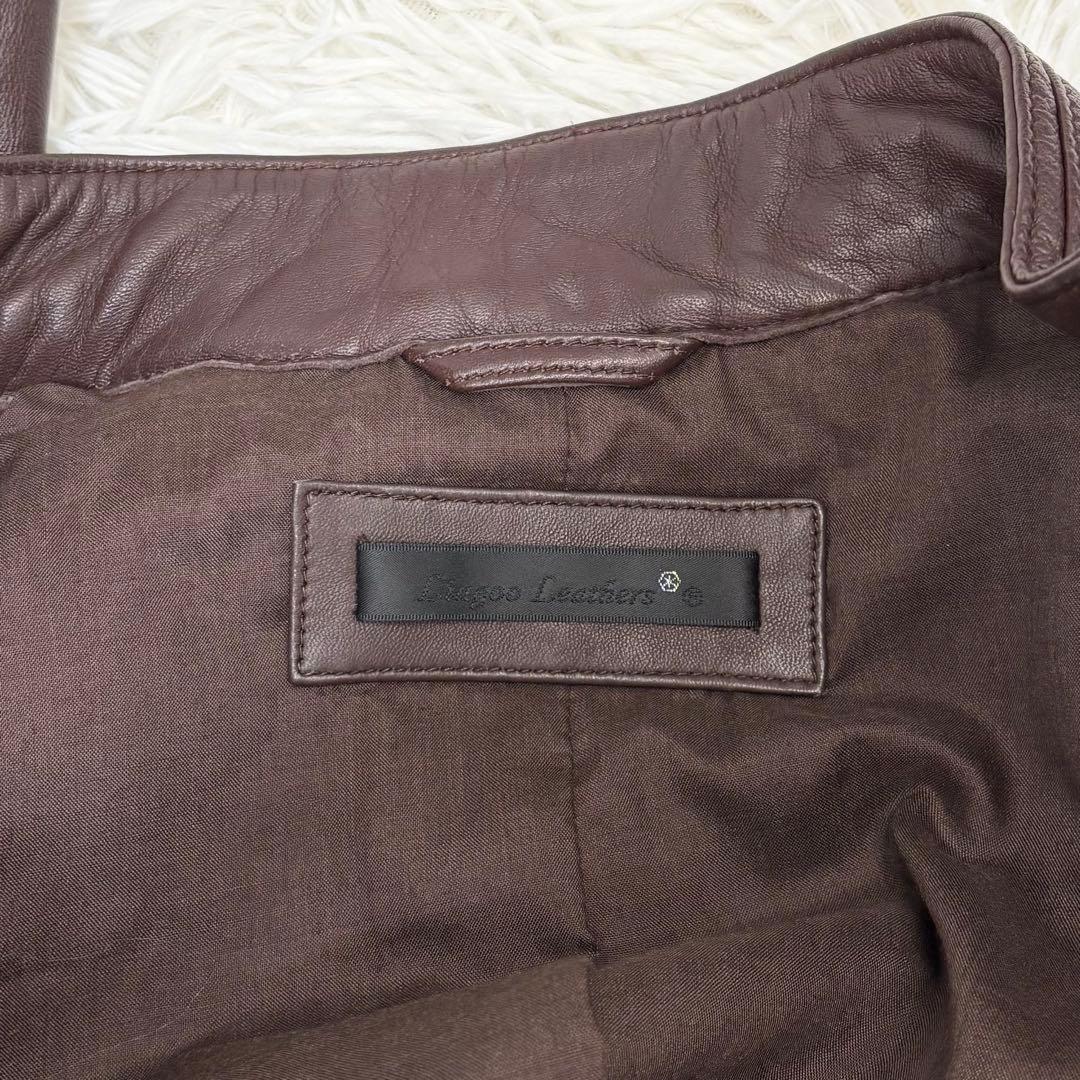 未使用級！リューグーレザーズ ラムレザー シングルライダースジャケット M