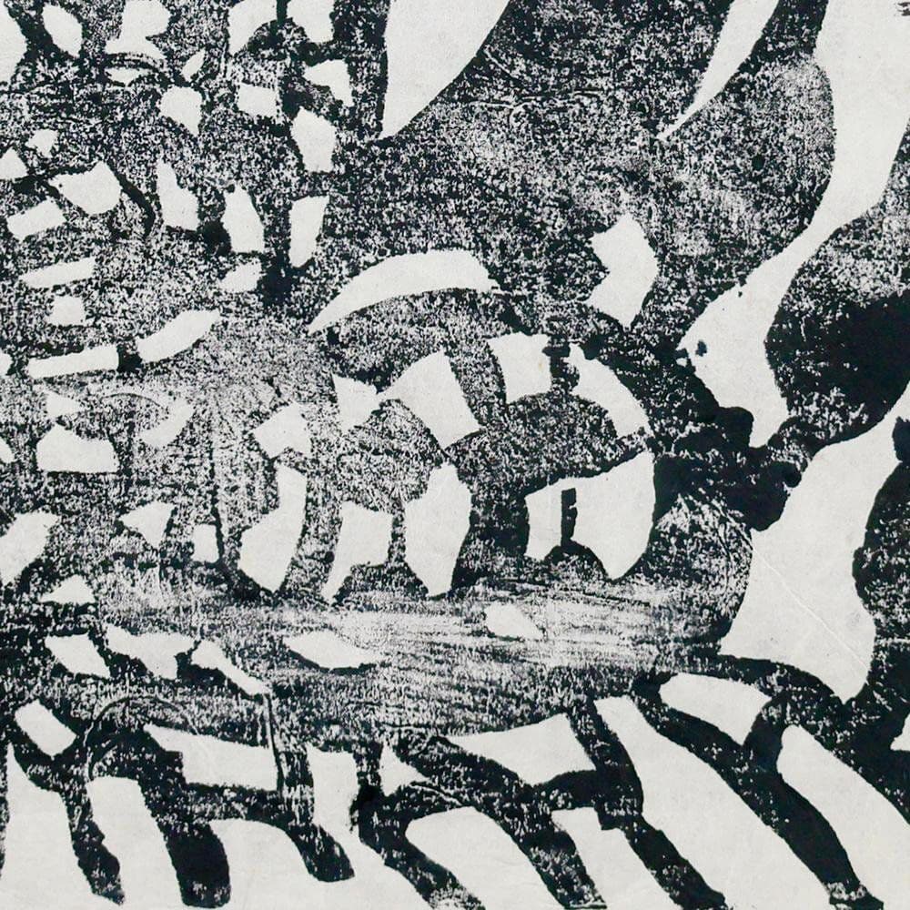 【真作 希少】「月神の柵」華厳譜内の一柵（額装） 棟方志功
