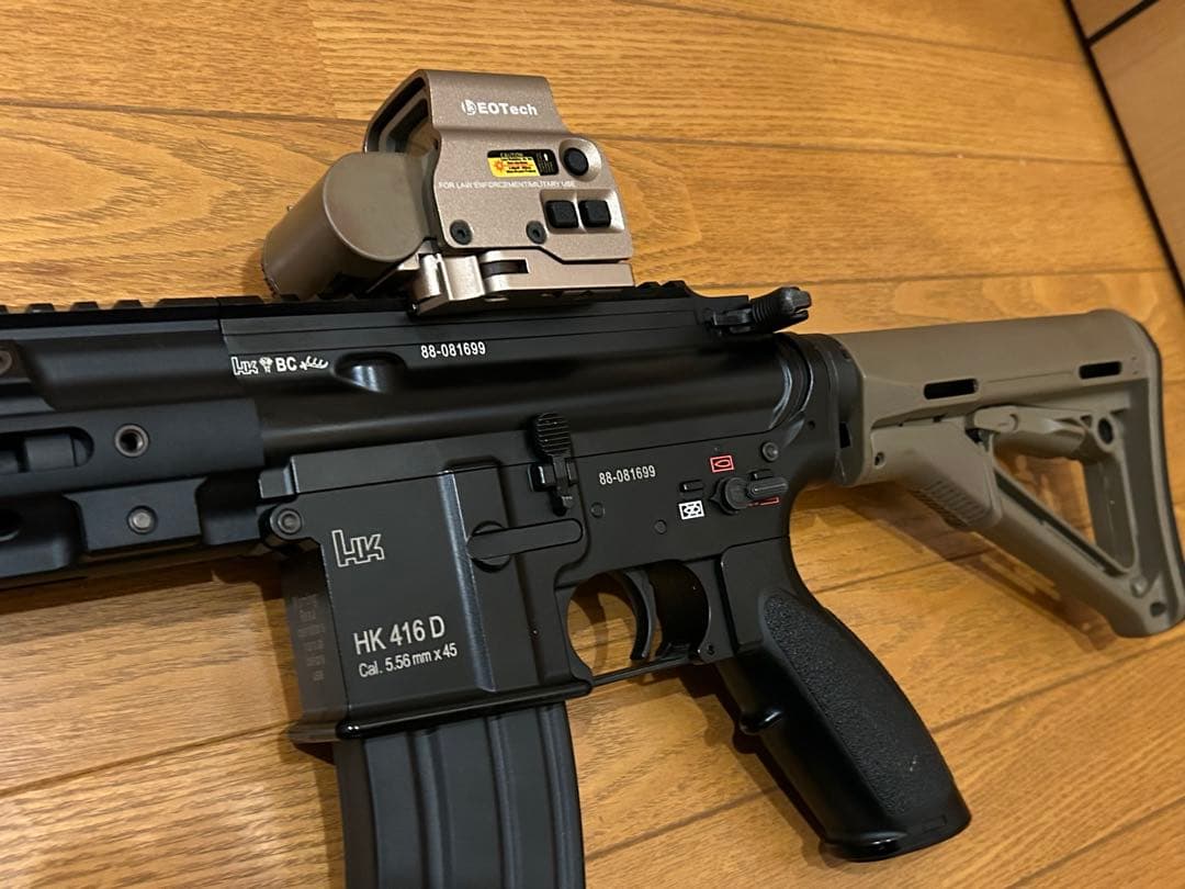 東京マルイ製次世代電動ガンHK416D ドルフロmod仕様、内部メンテナンス済、