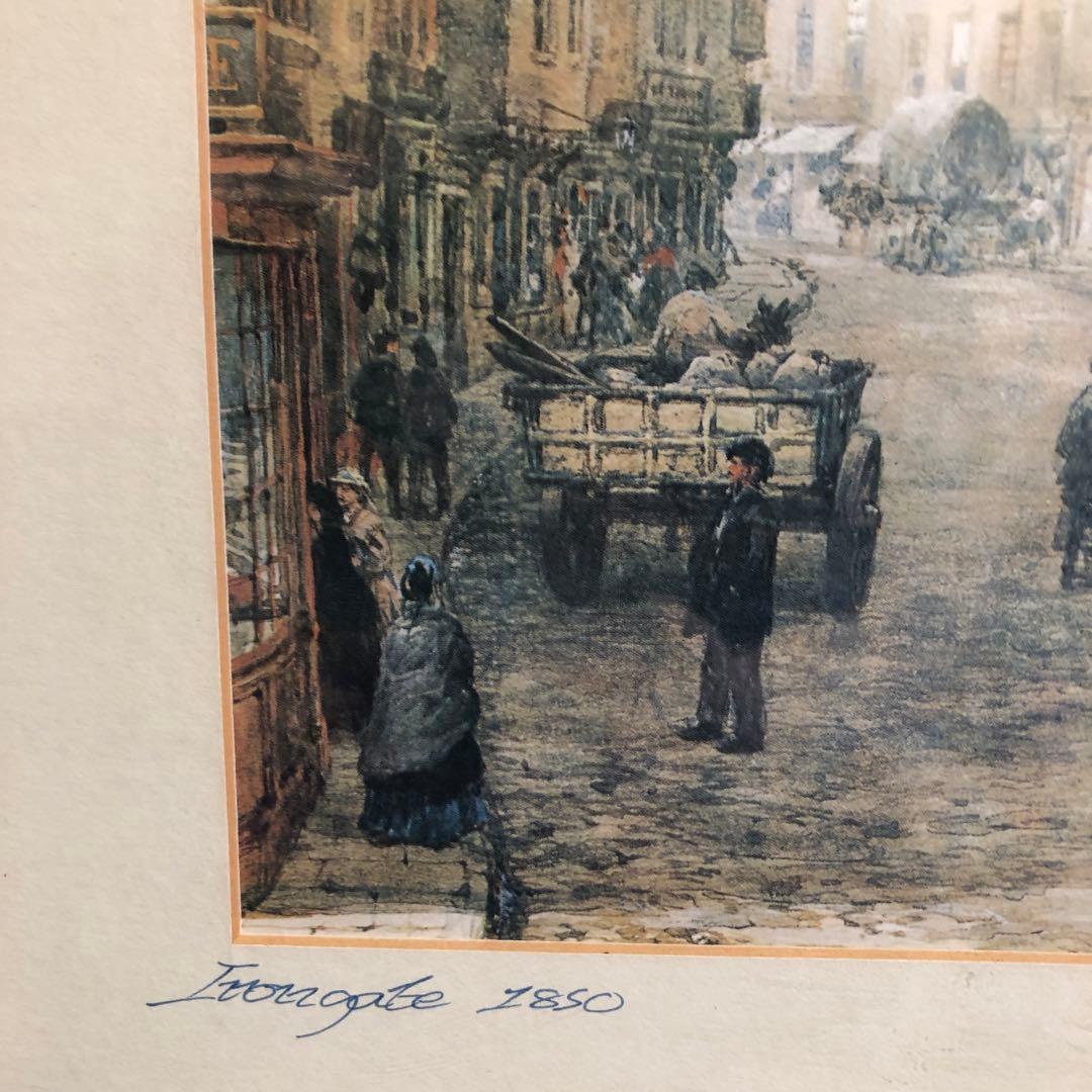 イギリス ダービー ダービシャー 額入り 風景画 イギリス購入 チャーチ