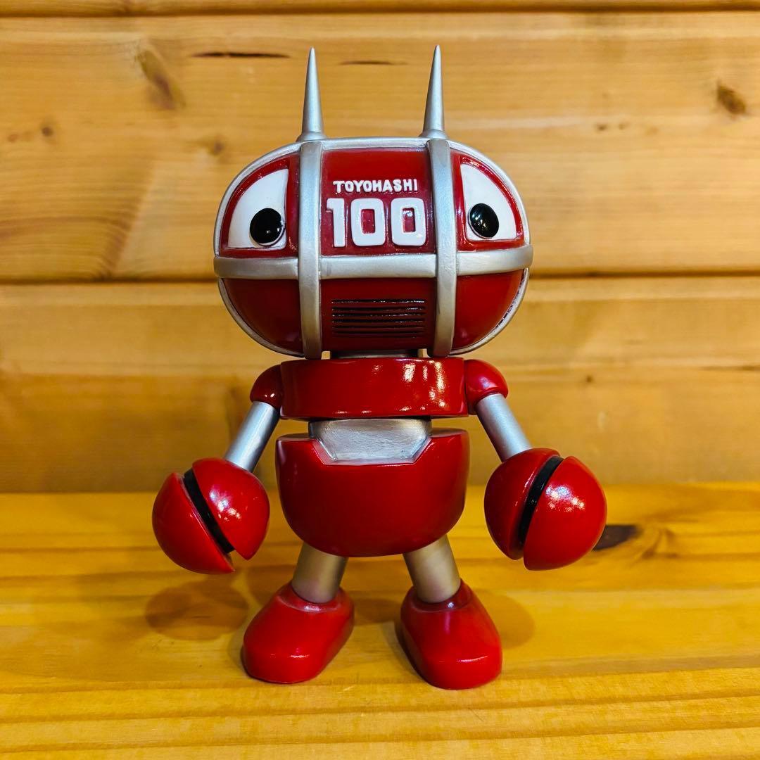 【ゆるキャラ】トヨッキー フィギュア 「とよはし100祭記念」ソフビ　限定　赤