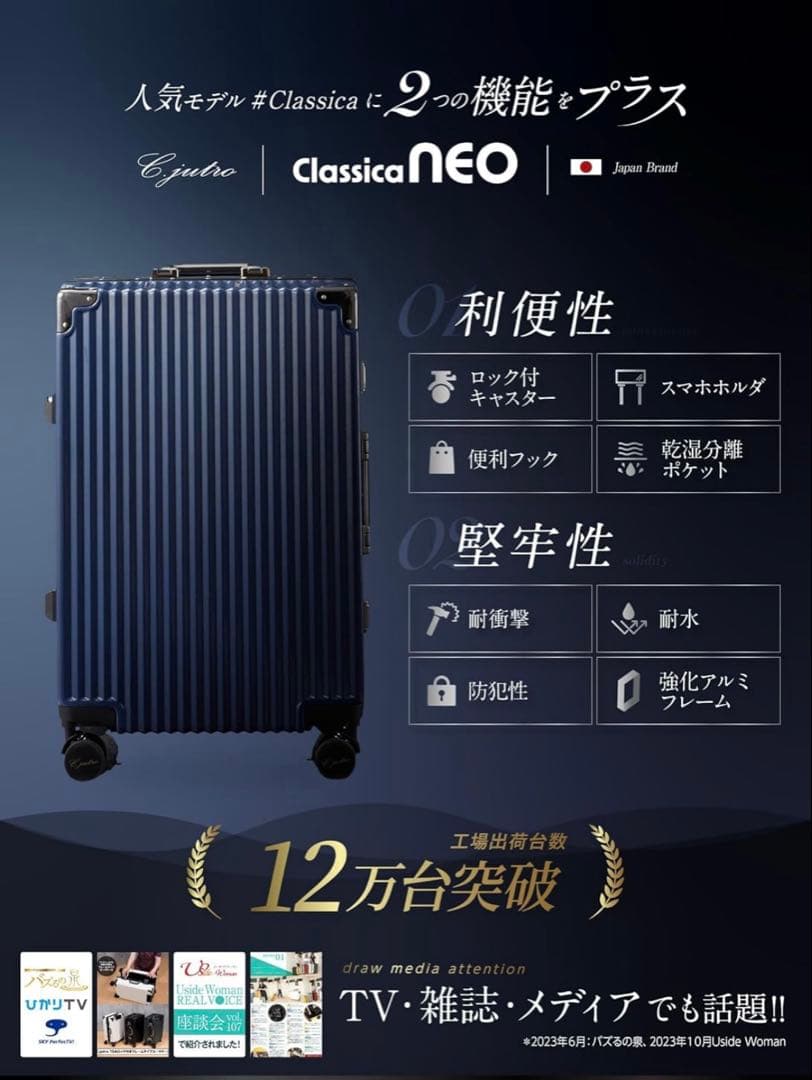 C.jutro スーツケース Mサイズ