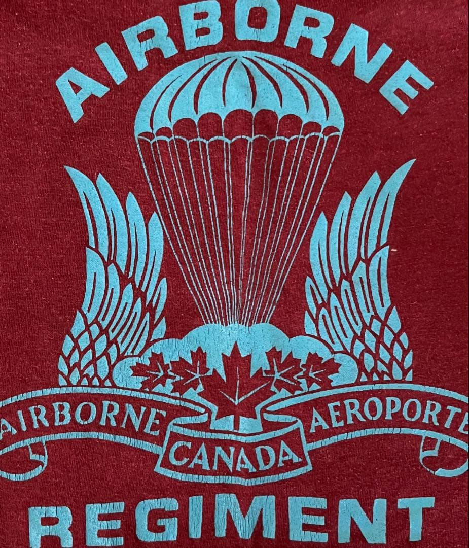 80's MADE IN  陸軍特殊部隊 空挺Tee 裾シングル