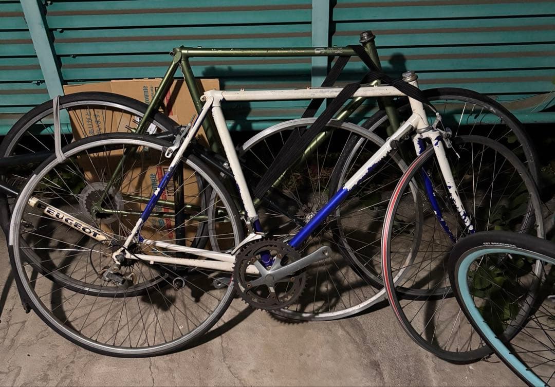 クロモリロードバイク　ランドナー　フレーム　まとめてセット