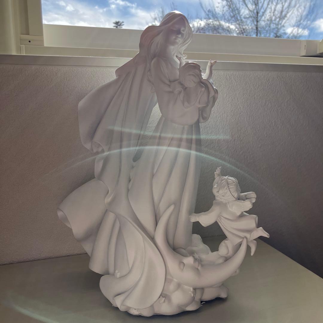 愛に満ちた聖母子像☆天使 置物＊天使雑貨＊エンジェル雑貨　置物