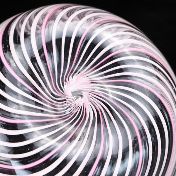 Y2679-2 大正ガラス 深鉢型マーブル渦文 氷コップ 和硝子　＃6