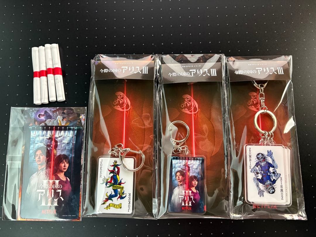 今際の国のアリス III アクリルキーホルダー 全3種類 ステッカーセット