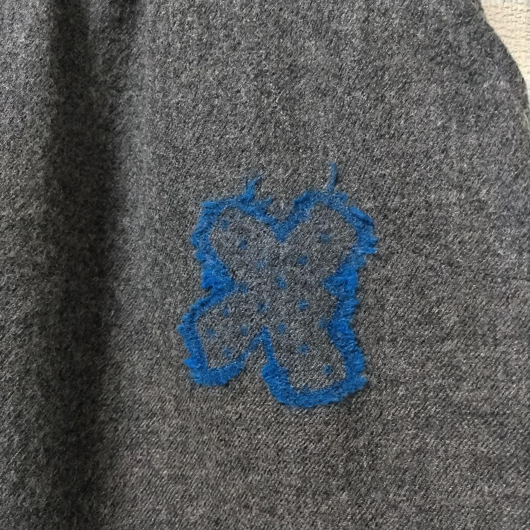 CRESCENT　ワイドパンツ　ウール　ジャガード織り