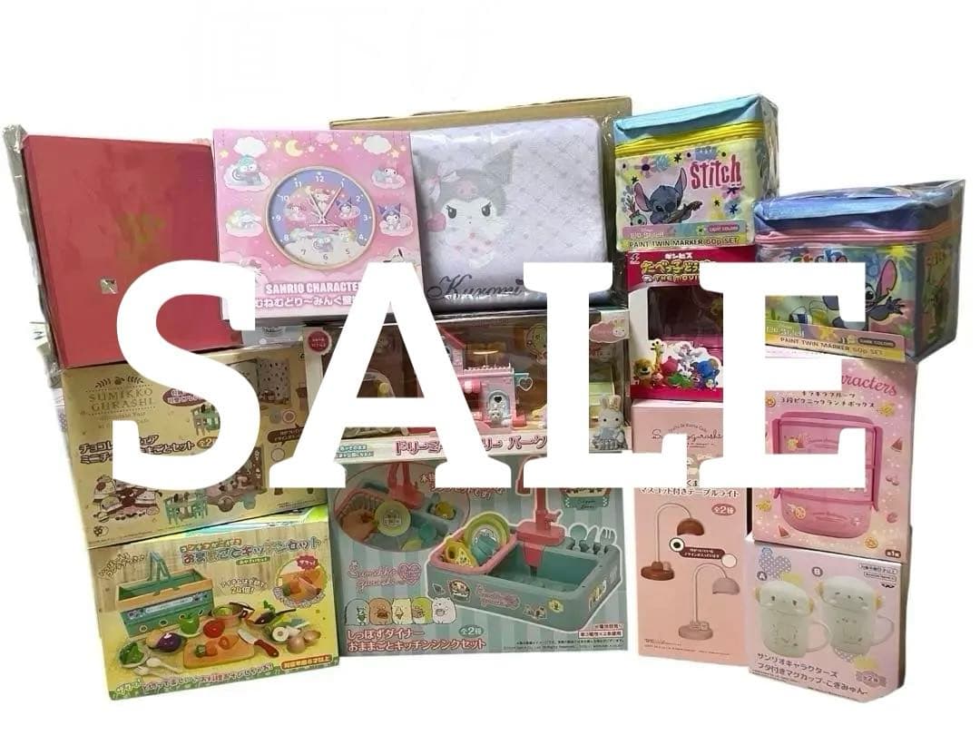 人気キャラクターおもちゃ雑貨まとめ売り　13点