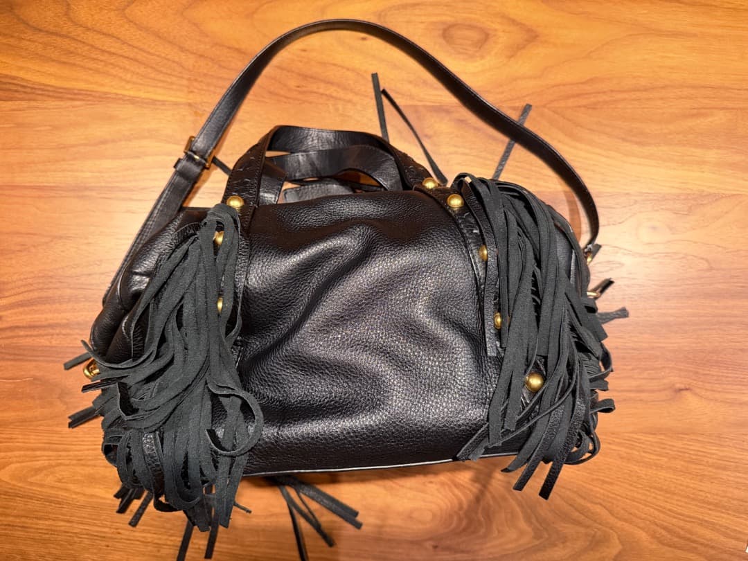Ralph Lauren フリンジ付きレザーバッグ