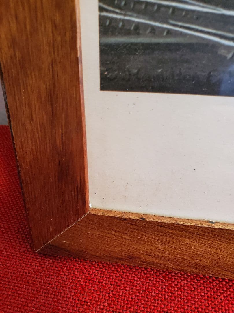 英国　アンティーク　絵画　プリント　木枠