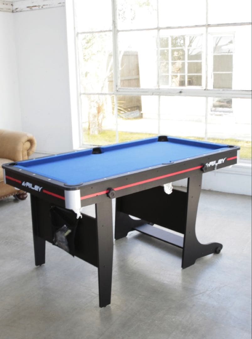 直接引取のみ❗️ライリー社本格ビリヤード折りたたみ152×84 定価102,750