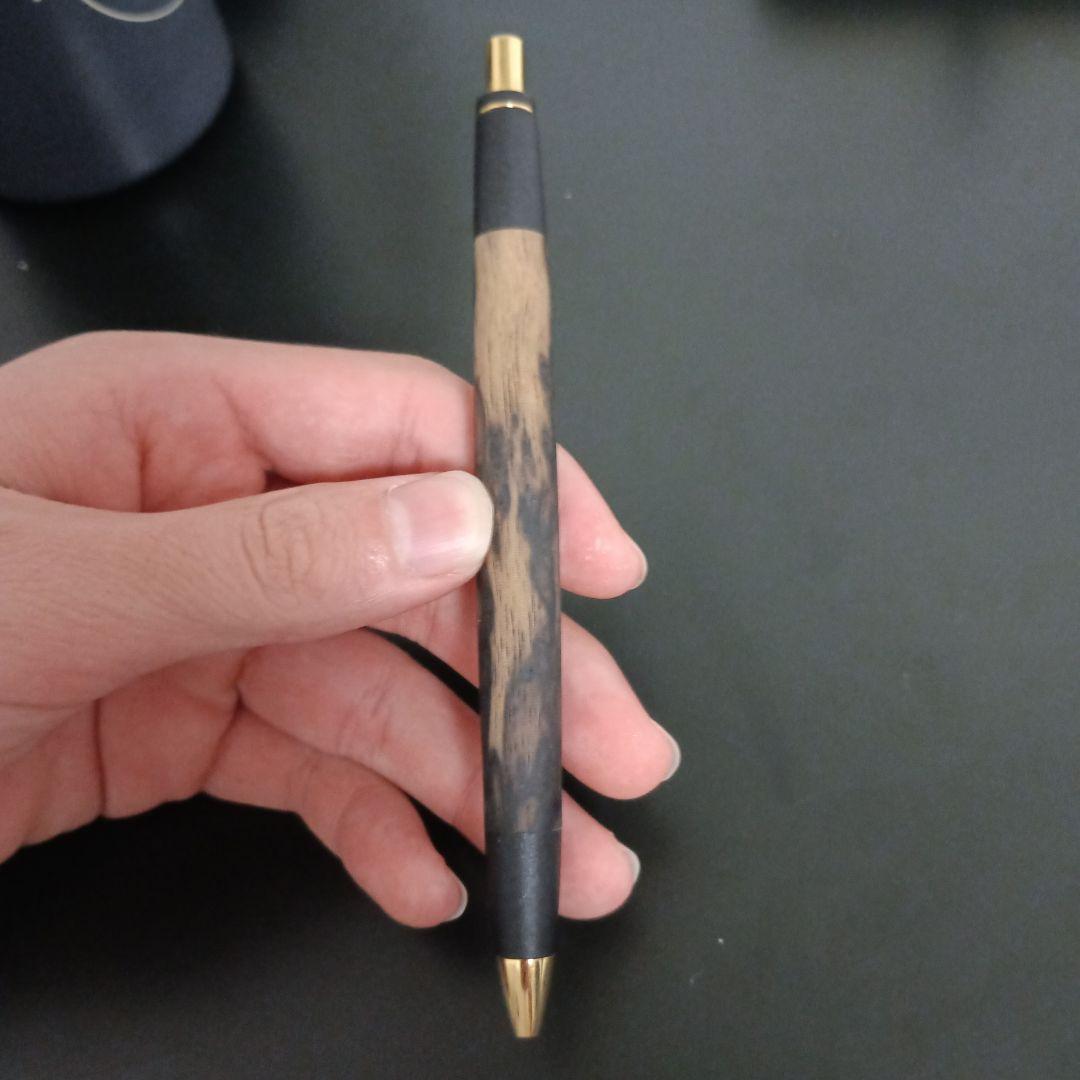 あけぼの工房黒柿孔雀杢極上シャーペン