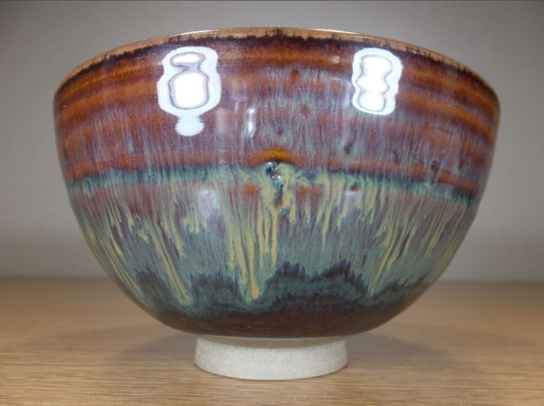 真作保証 鬼丸雪山 自作 高取茶碗 高取焼 小石原焼 コレクター放出品 福岡県