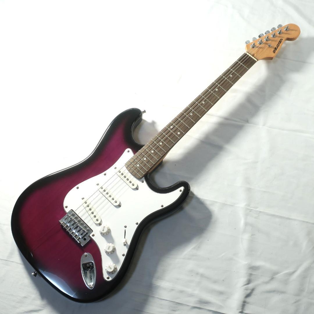 美品 SELDER ストラトタイプ エレキギター パープル