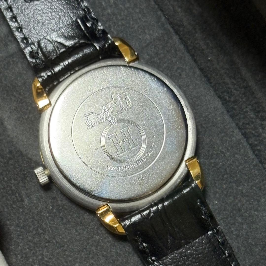 マ*ロ様 メルカリ最安値！HERMES 腕時計 ゴールド/ブラック