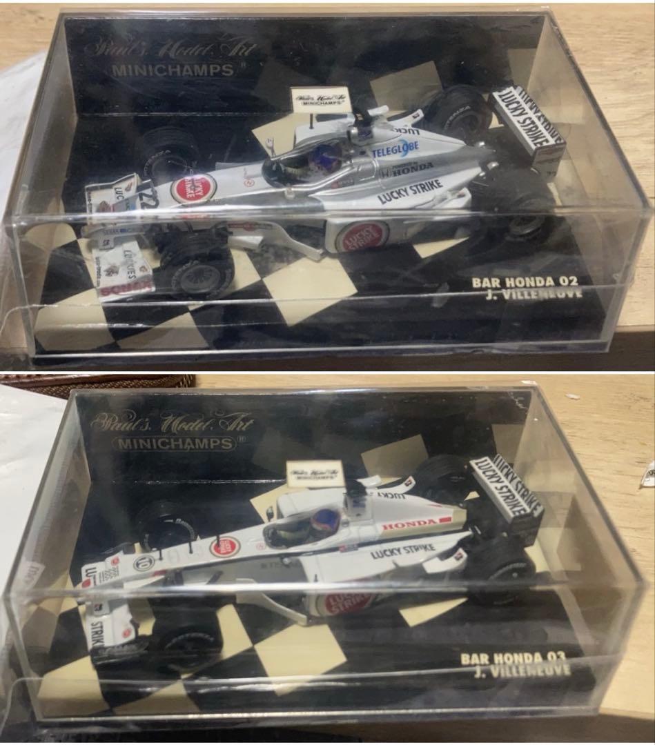 1/43 BAR 02 03 J.ヴィルヌーブ LUCKY STRIKE 2台