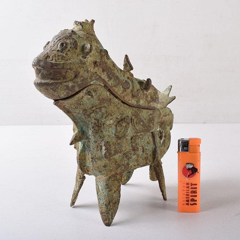 yoshi2000　中国　古銅青銅　獣面　ジコウ　觥　V R8280