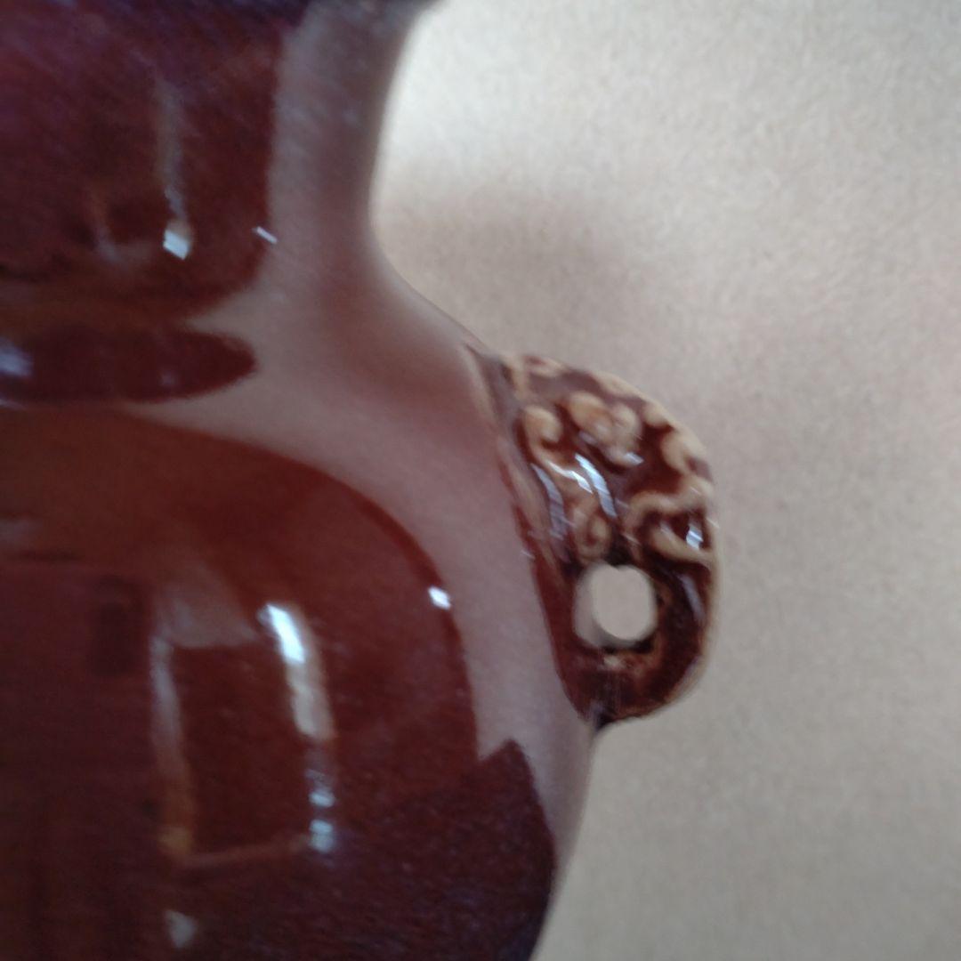 均窯花入　象耳付花入　16代永楽善五郎 　永楽即全　共箱