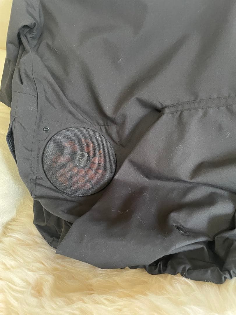 ウインドコア ファンジャケット 半袖黒Mサイズ