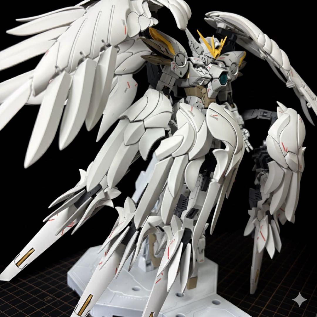 MGウイングガンダムゼロVer.Ka スノーホワイトプレリュード 全塗装 完成品