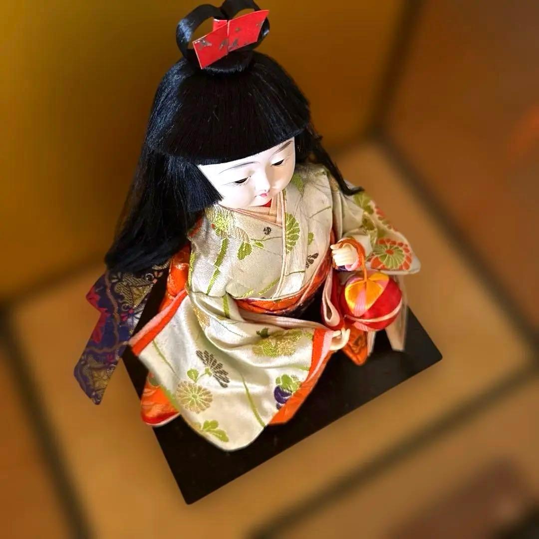 御所人形 花柄 和服