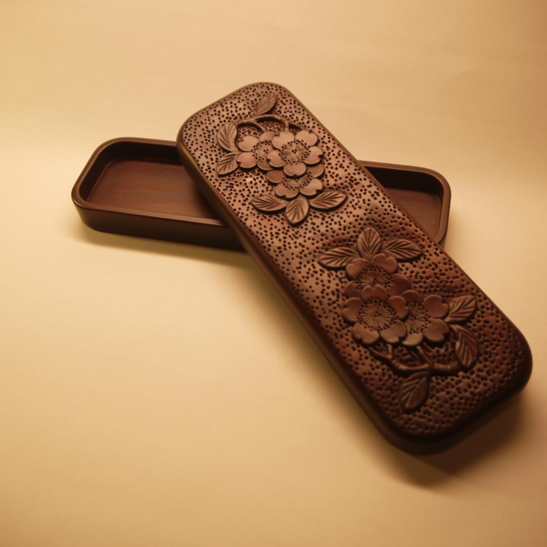 【美品】軽井沢彫　ペンケース