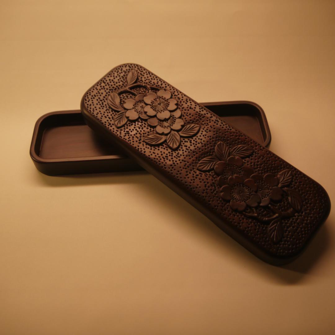 【美品】軽井沢彫　ペンケース