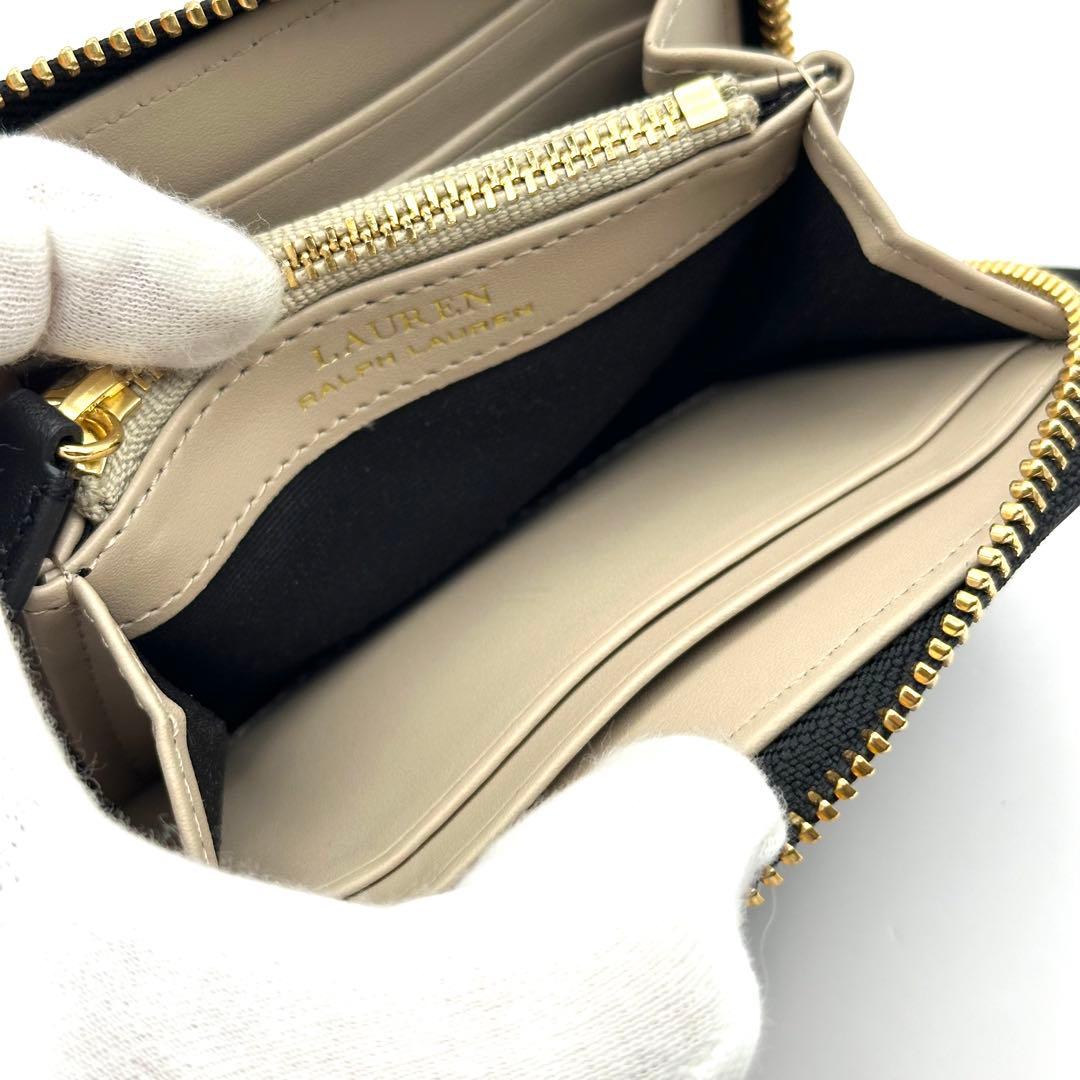 【極美品】ローレンラルフローレン ケース カードケース レザー ブラック