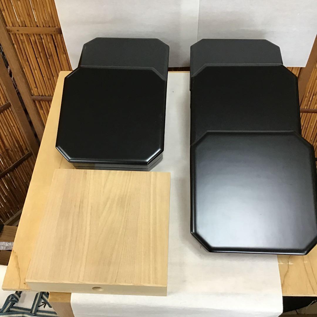 茶道具 縁高重 真塗 縁高重 中村 宗悦 造 共箱 大玄老師  作 N１６０ｆ