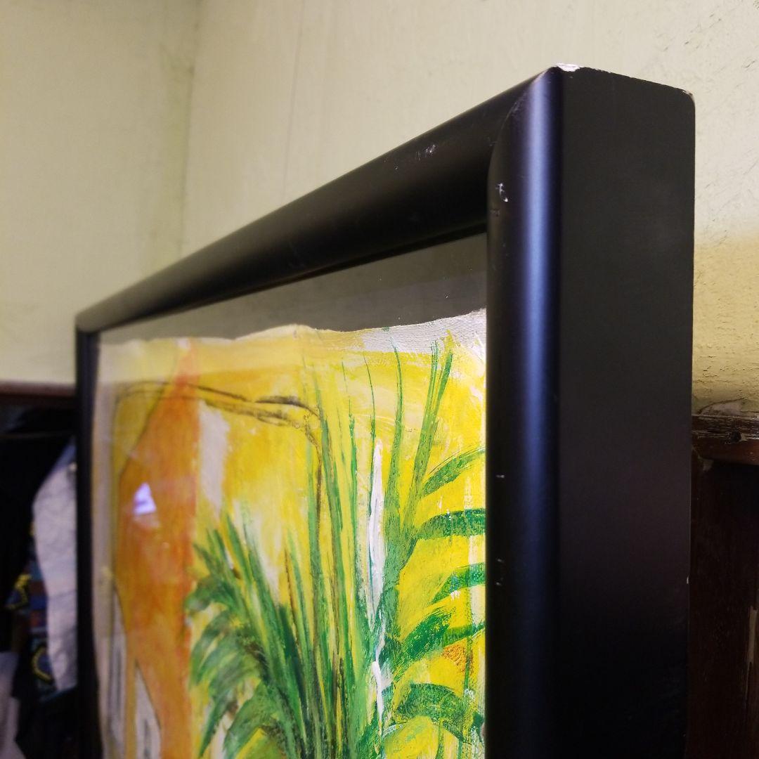 現代ア-ト 作家　大型油絵　油彩　肉筆　美術品　インテリア　部屋風景画　アート