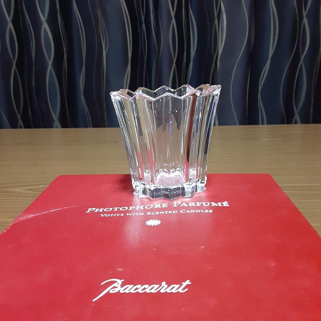 完全未使用品　希少　バカラ　キャンドルホルダー　箱に難ありますが中身は新品です