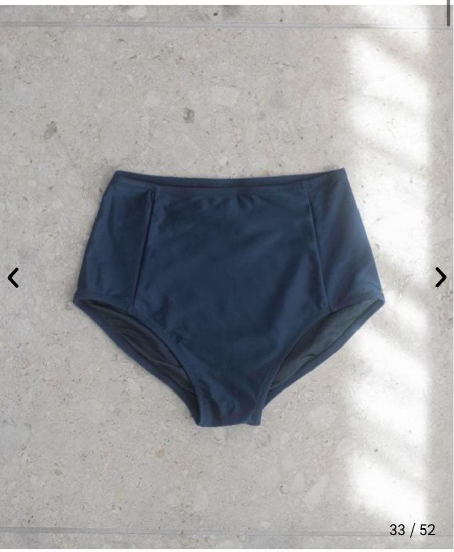 coen ポーチ付きボーダートップススイムウエア4点セット　WEB限定セット